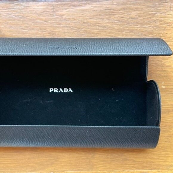 PRADA EYEGLASSES FRAMES  VPR 17G 52[]16 7O1-1O1 135 + PRADA CASE Barely Used - Picture 11 of 16